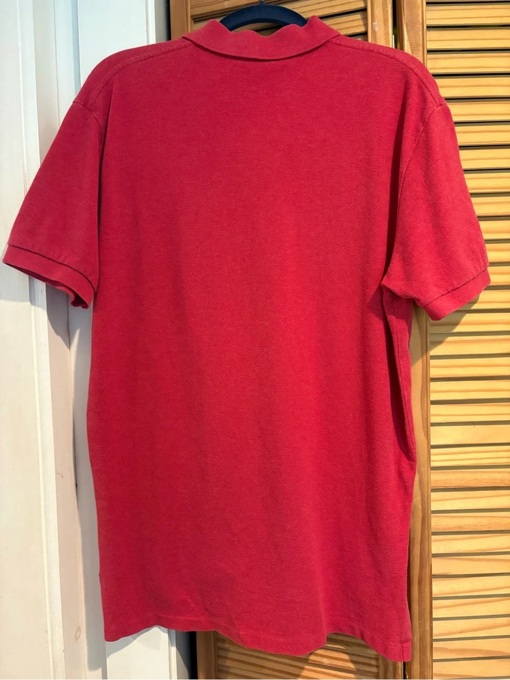 Polo Ralph Lauren Men's Red Short-Sleeve Polo Shirt Medium Preppy Country Club